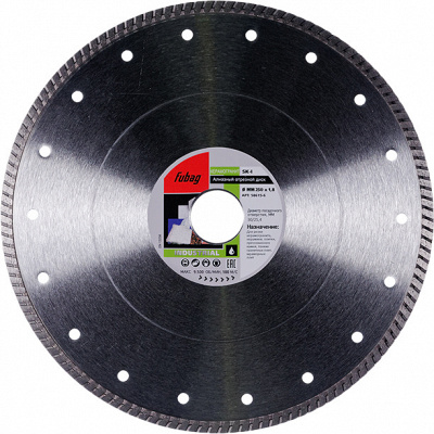 Диск для плиткорезов Fubag Industrial SK-I 250х1,8х30/25,4 фото