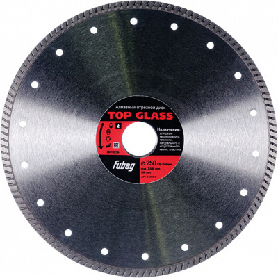 Диск для плиткорезов Fubag Top Glass 250х1,8х30/25,4 фото