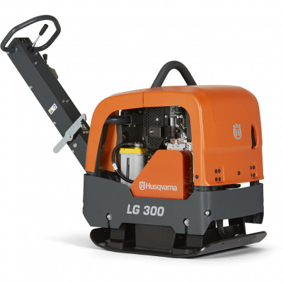 Дизельная реверсивная виброплита Husqvarna LG 300 D 600 mm EL фото