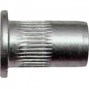 Bralo, заклепка с внутренней резьбой стальная с насечкой М5/6,9х15 цилиндрический бортик