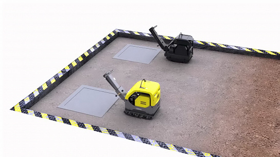 Видео о реверсивной виброплите Atlas Copco LG 504 D 850 mm EL
