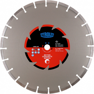 Диск для резчиков Tyrolit Standard DCC Long Life 300х2,6х22,23 фото