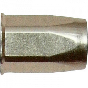 Bralo, заклепка с внутренней резьбой стальная шестигранная М5/6,9х14 уменьшенный бортик