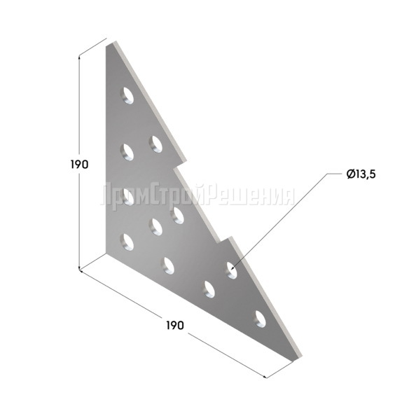 Termoclip, пластина соединительная треугольная 38-41 4F11